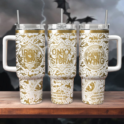 Fourth Wing - Iron Flame - Onyx Storm 40oz Tumbler - 407VTHNTB021