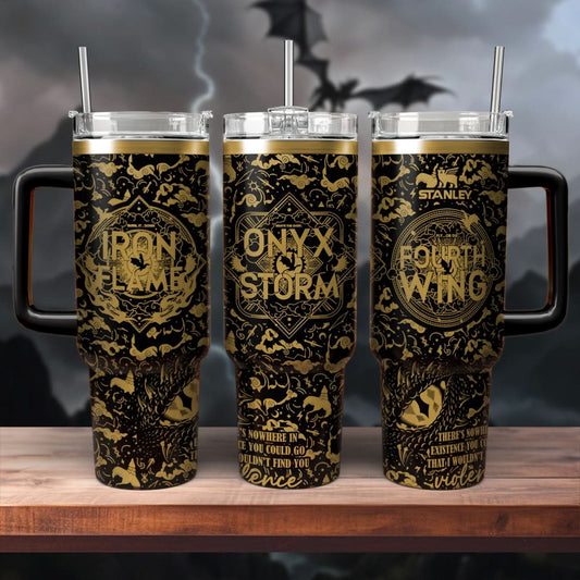 Fourth Wing - Iron Flame - Onyx Storm 40oz Tumbler - 407VTHNTB021