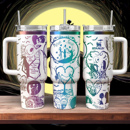 Couple Custom Name - Jack & Sally 40oz Tumbler - 408VTHNTB036