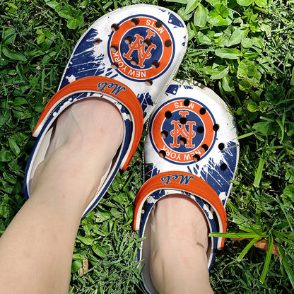 New York Mets MLB Sport Clogs Shoes  - 503HLHNCR186