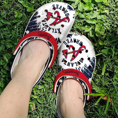 Atlanta Braves MLB Sport Clogs Shoes  - 503HLHNCR185