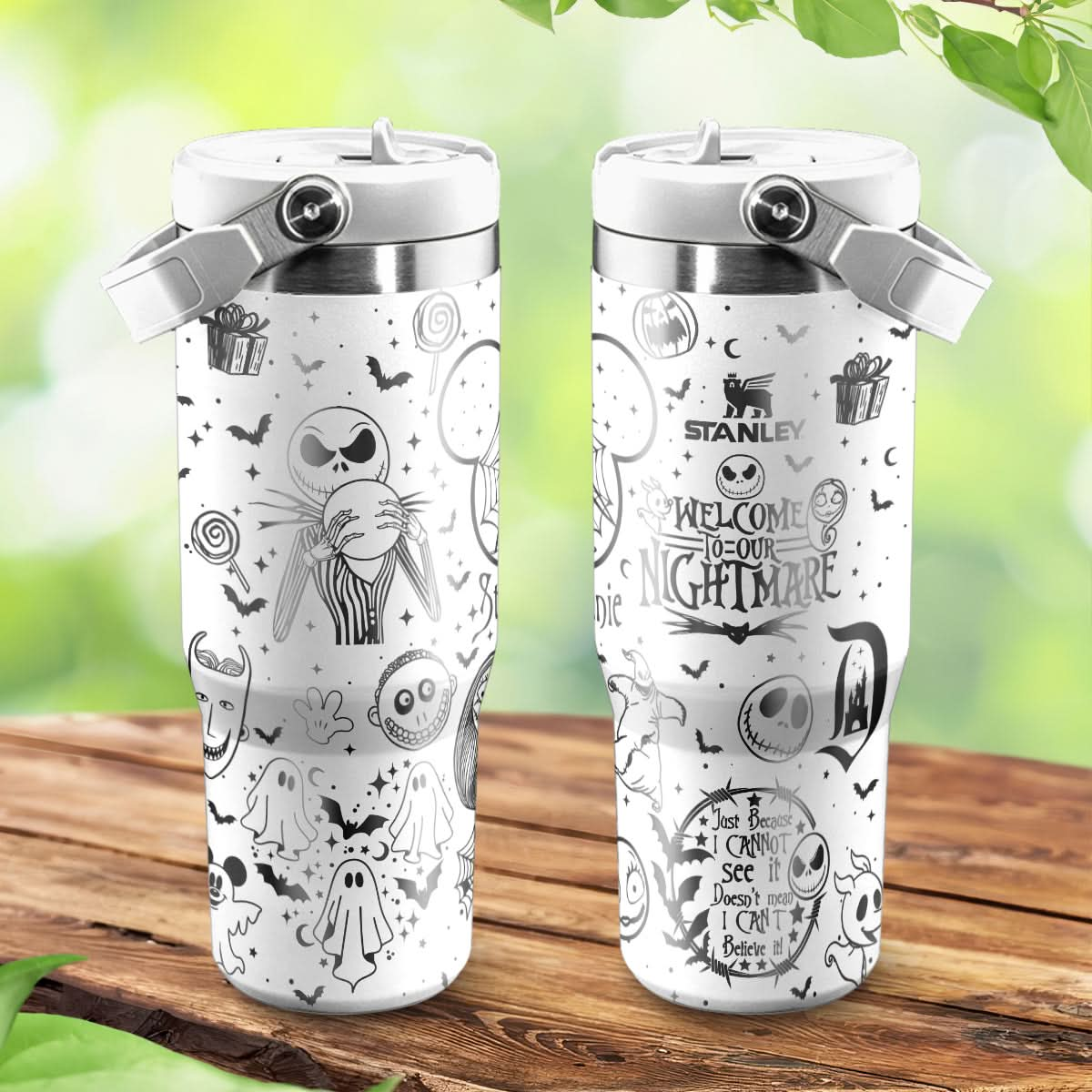 A Couple Custom Disney Nightmare IceFlow 40oz Tumbler - 410TTHNTB033