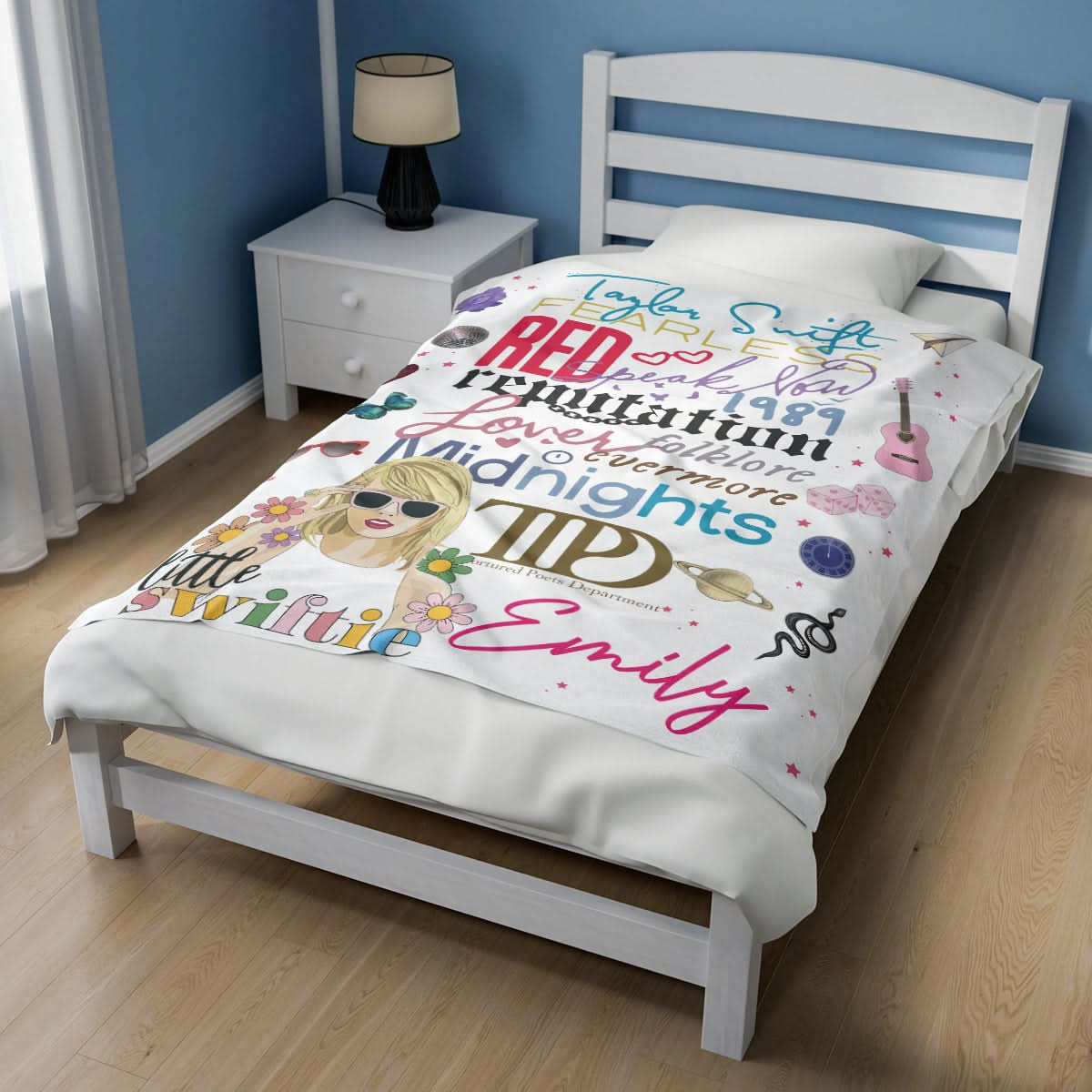 Custom Name Swiftie - Albums Taylor Swift Blanket 407HLHNBL044