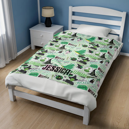 Custom Name Wicked Blanket - 412HLHNBL025
