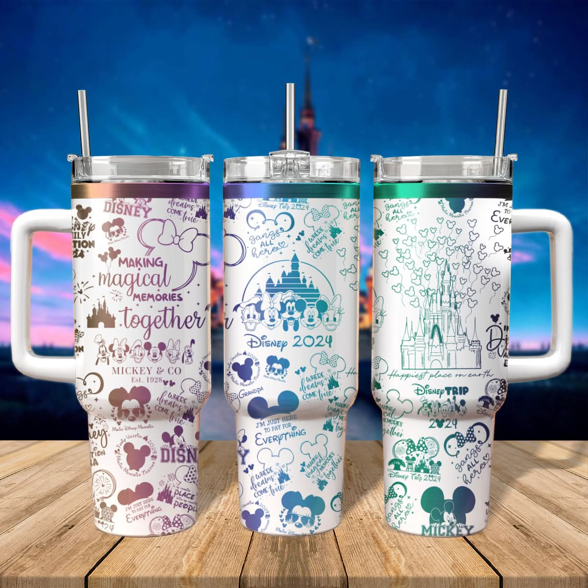 Disney Vacation Family Trip 40oz Tumbler- 406TTHNTB052