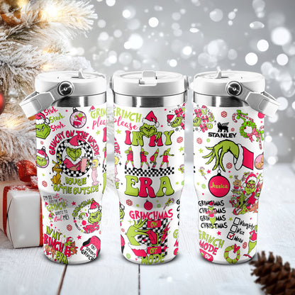 Custom Grinch IceFlow 40oz Tumbler - 410QAHNTB023