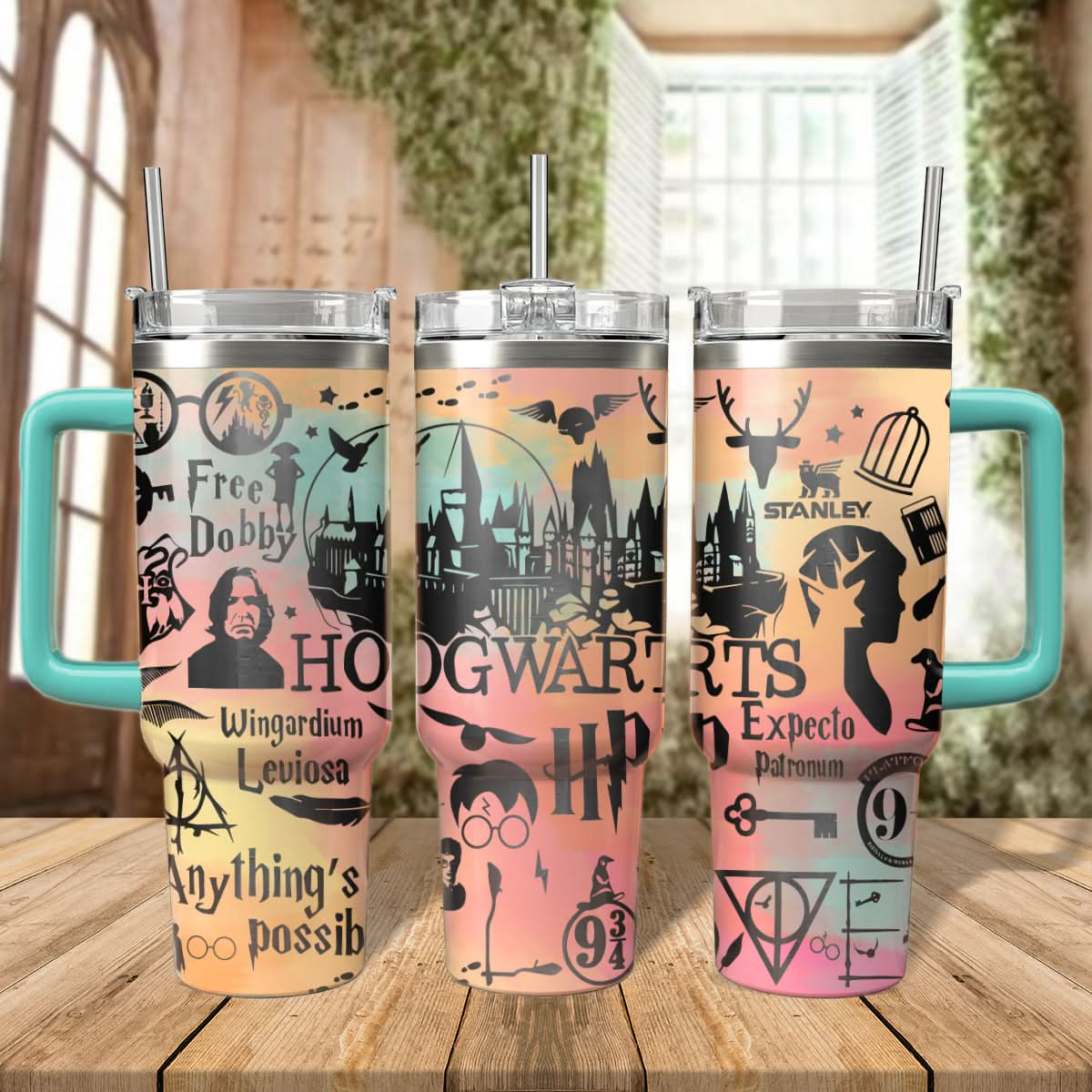 HP Hogwarts Wizards Engraved Tumbler - 407HLHNTB073