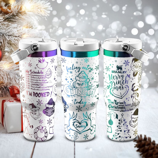 Custom Grinch IceFlow 40oz Tumbler - 410QAHNTB002