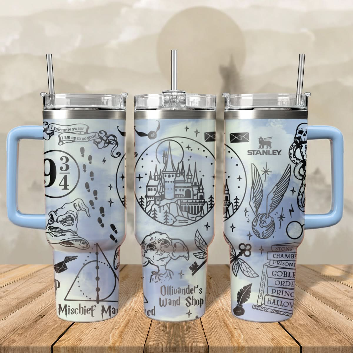 HP Wizard Engraved 40oz Tumbler- 407HLHNTB056