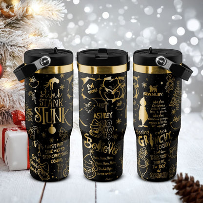 Custom Grinch IceFlow 40oz Tumbler - 410QAHNTB022