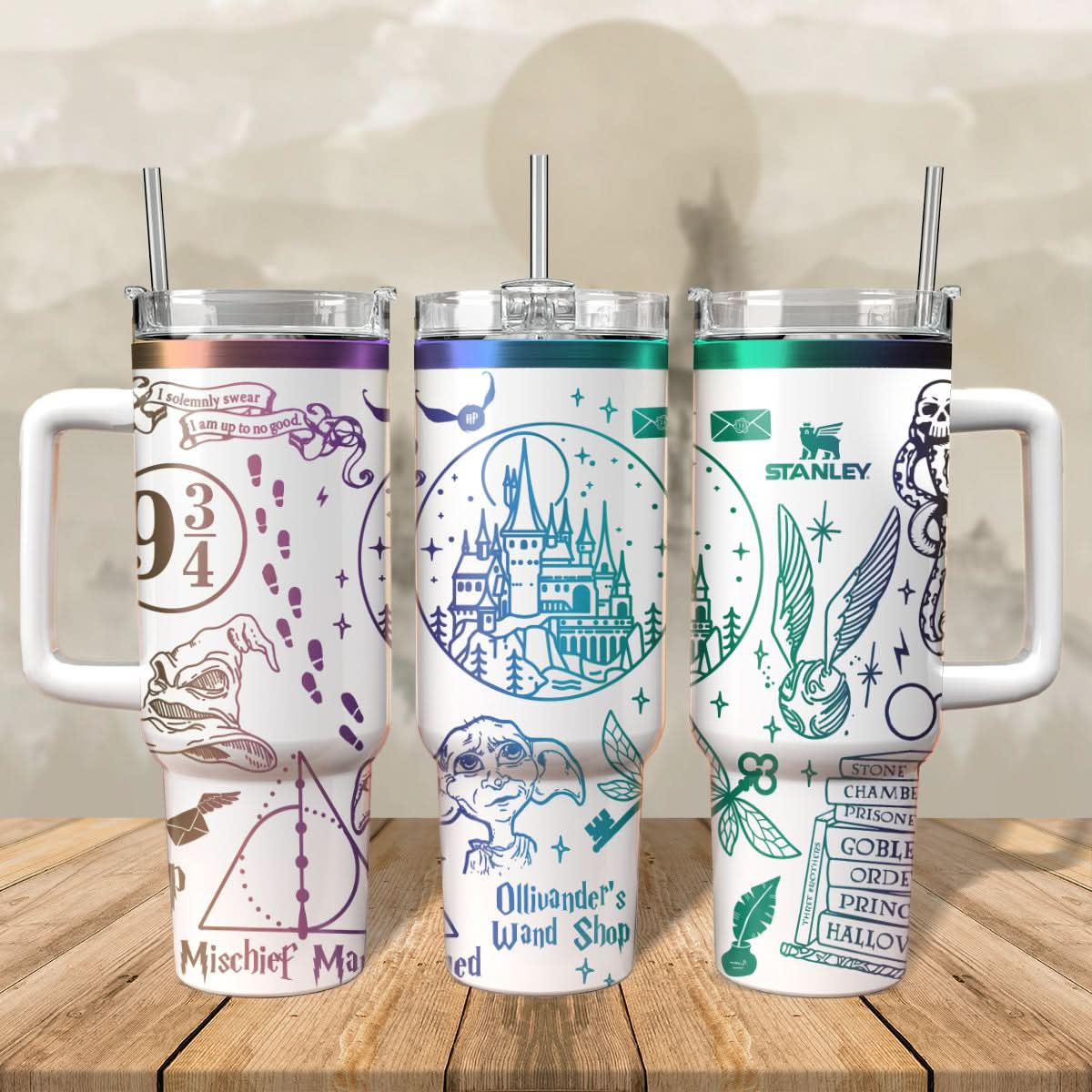 HP Wizard Engraved 40oz Tumbler- 407HLHNTB056