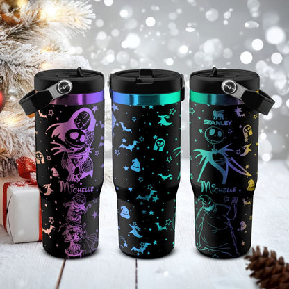 Custom Name Nightmare Before Christmas IceFlow 40oz Tumbler - 408HLHNTB088