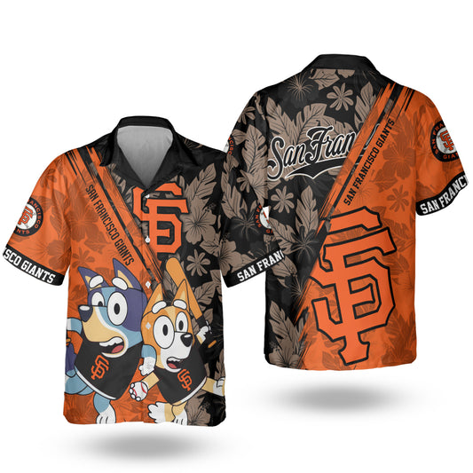 San Francisco Giants Bluey Bingo Hawaiian Shirt