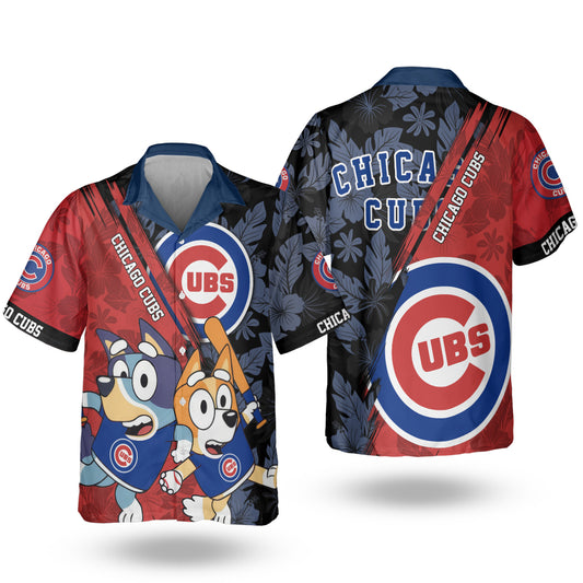 Chicago Cubs Bluey Bingo Hawaiian Shirt