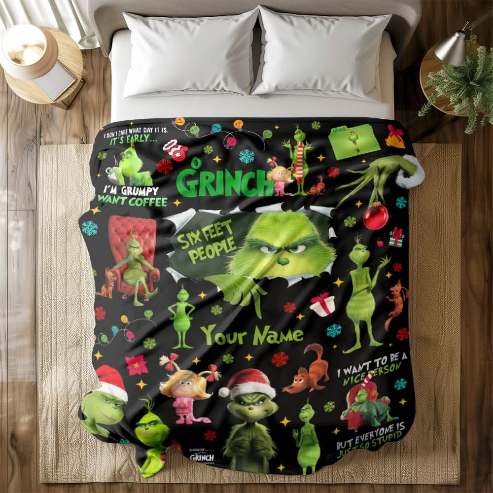 Custom Grinch Blanket - 410QATLBL007