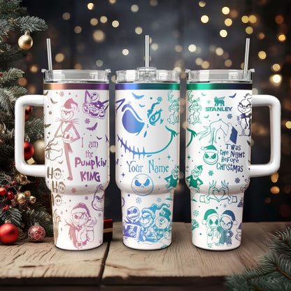 Couple Custom The Nightmare Before Christmas and Grinch 40oz Tumbler