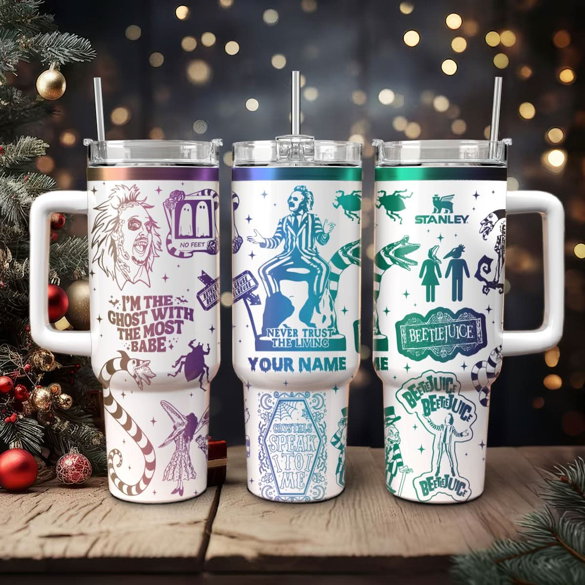 Beetlejuice Movies 40oz Custom Tumbler - 409HLTLTB175