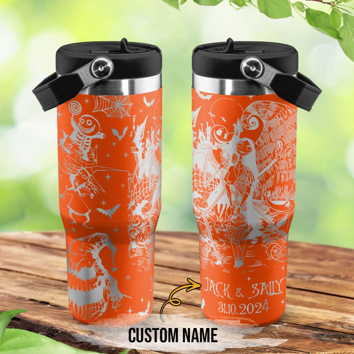 Custom Name Couple Nightmare Revenge IceFlow 40oz Tumbler - 408HLTLTB0104