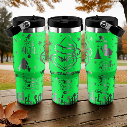 Custom Grinch IceFlow 40oz Tumbler - 410TTTLTB016