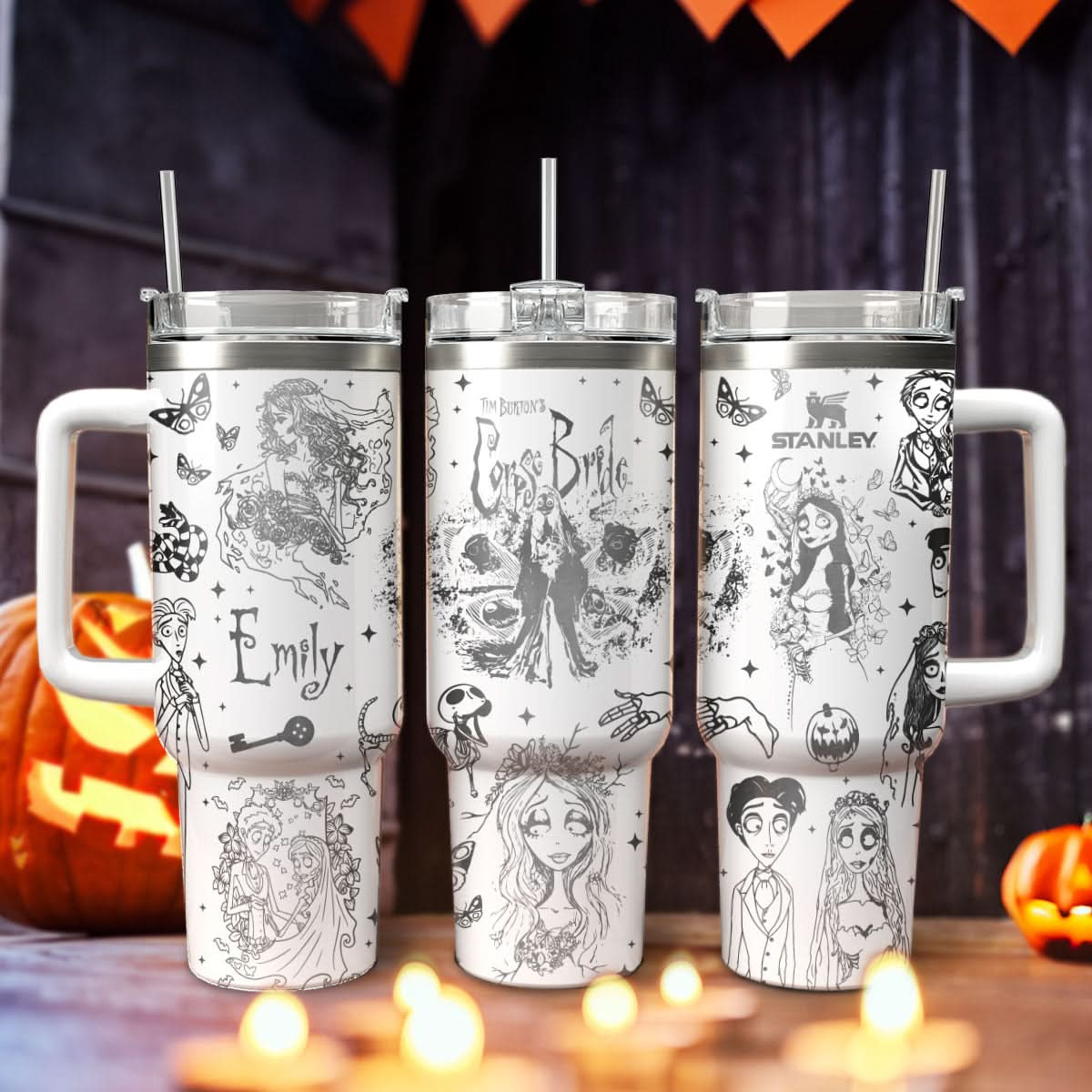 Custom Name Corpse Bride 40oz Tumbler - 409HLTLTB163