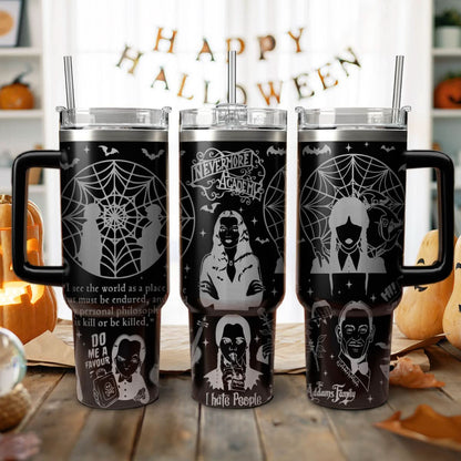 Wednesday Addams 40oz Tumbler - 409TTTLTB004