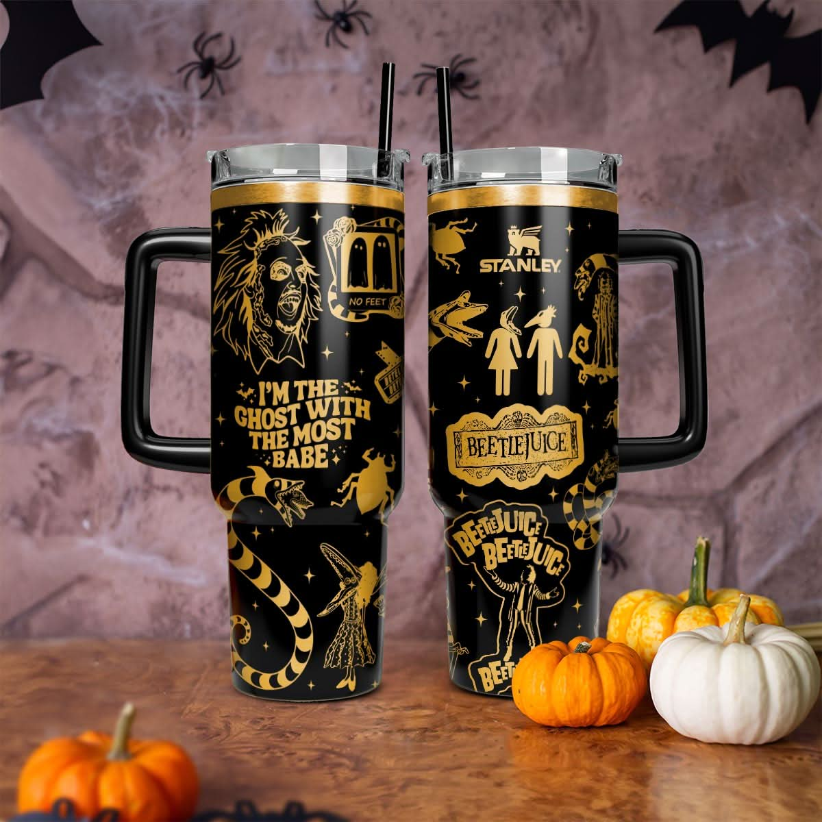 Beetlejuice Movies 40oz Custom Tumbler - 409HLTLTB175