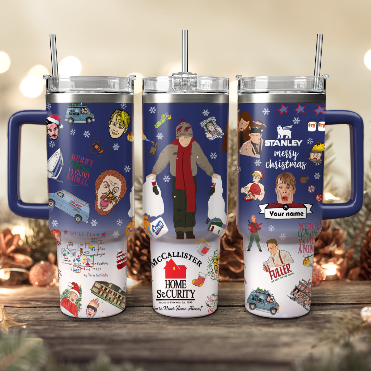 Custom Home Alone Movie 40oz Tumbler - 410QA-TB033