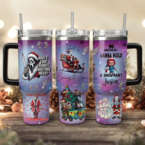 Christmas Horror Movies Character 40oz Tumbler