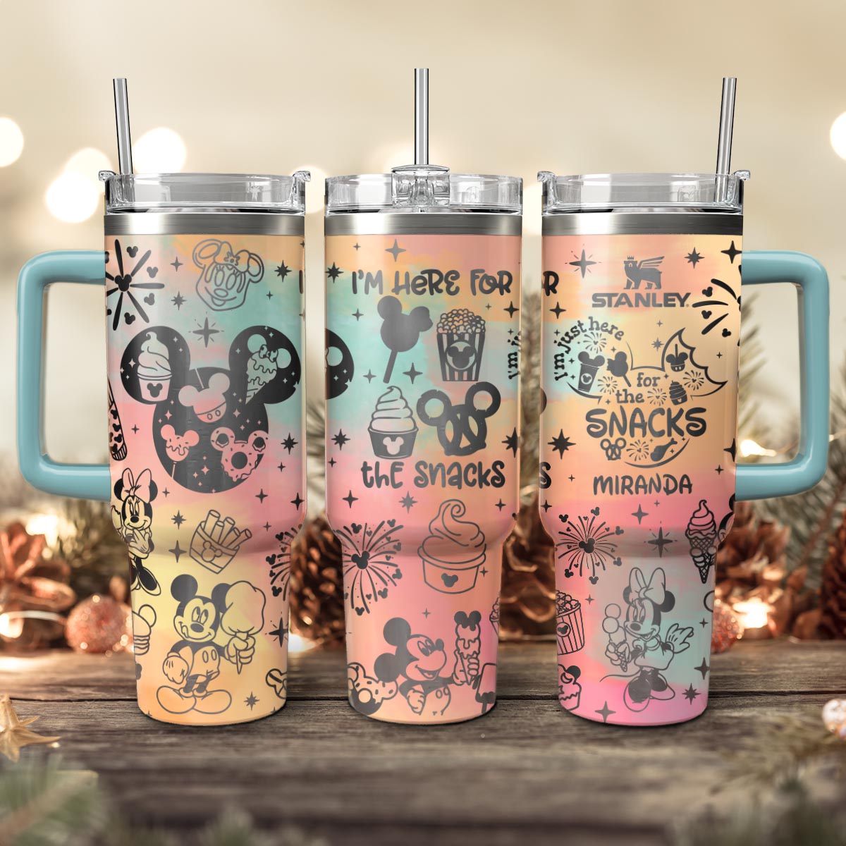 DN Mickey and Minnie Custom 40oz Tumbler  - 501MCTLTB029