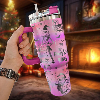 Couple Custom The Nightmare Before Christmas and Grinch 40oz Tumbler