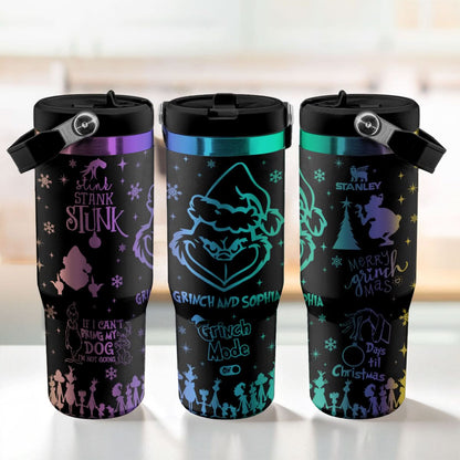 Custom Grinch IceFlow 40oz Tumbler - 410TTTLTB016