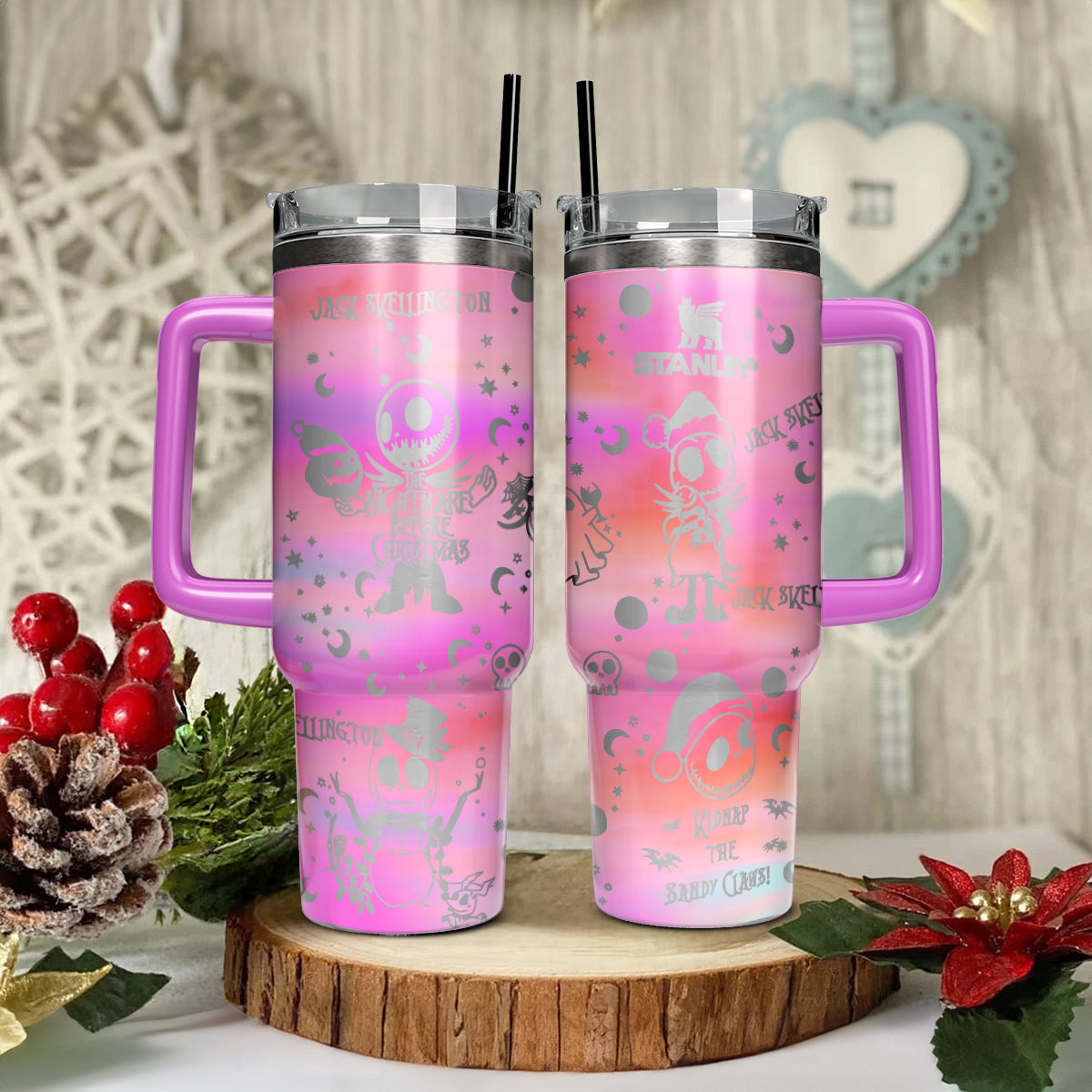 Custom Nightmare Christmas 40oz Tumbler - 410TT-TB059