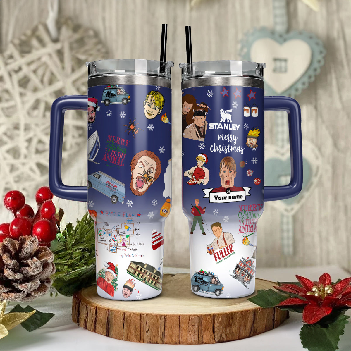 Custom Home Alone Movie 40oz Tumbler - 410QA-TB033