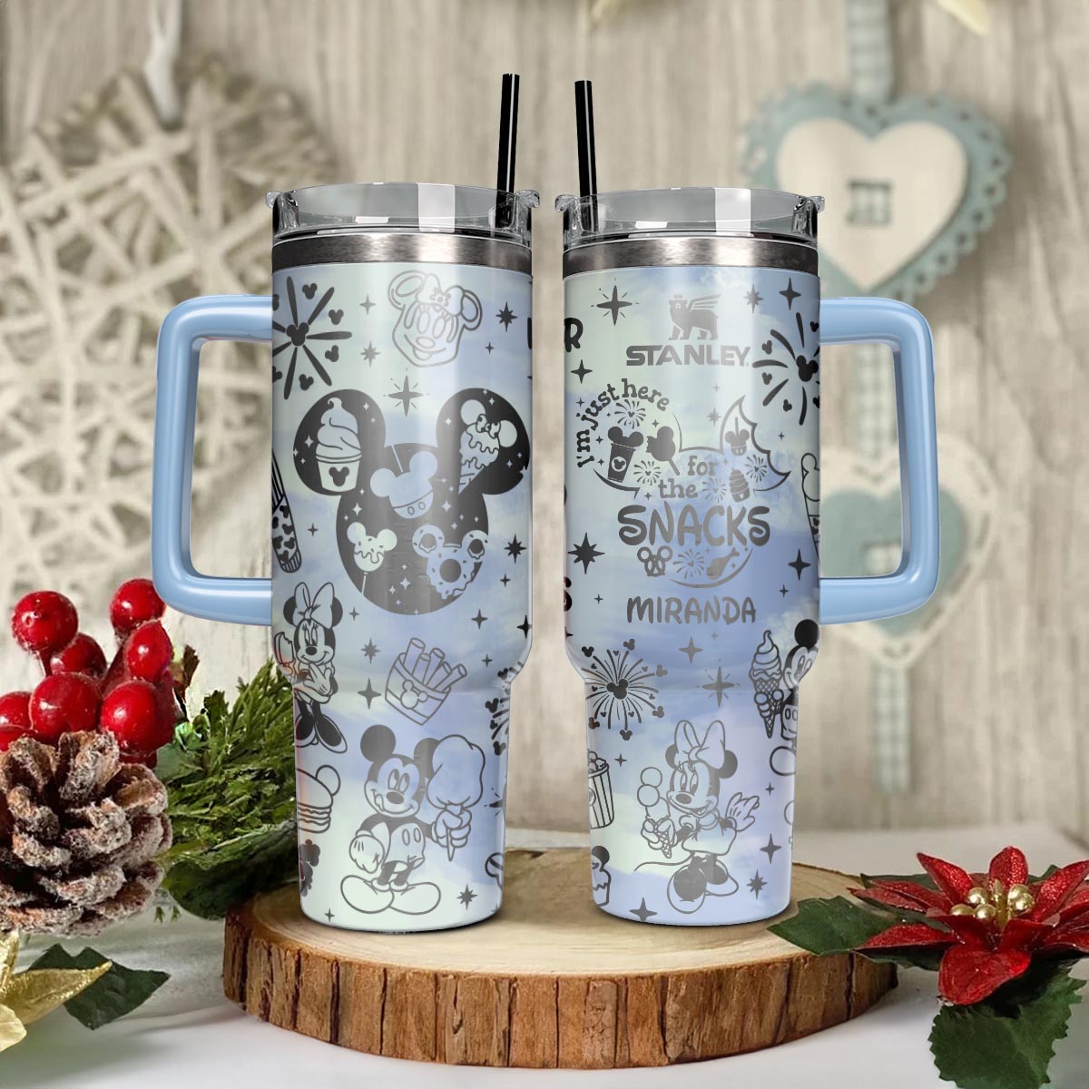 DN Mickey and Minnie Custom 40oz Tumbler  - 501MCTLTB029