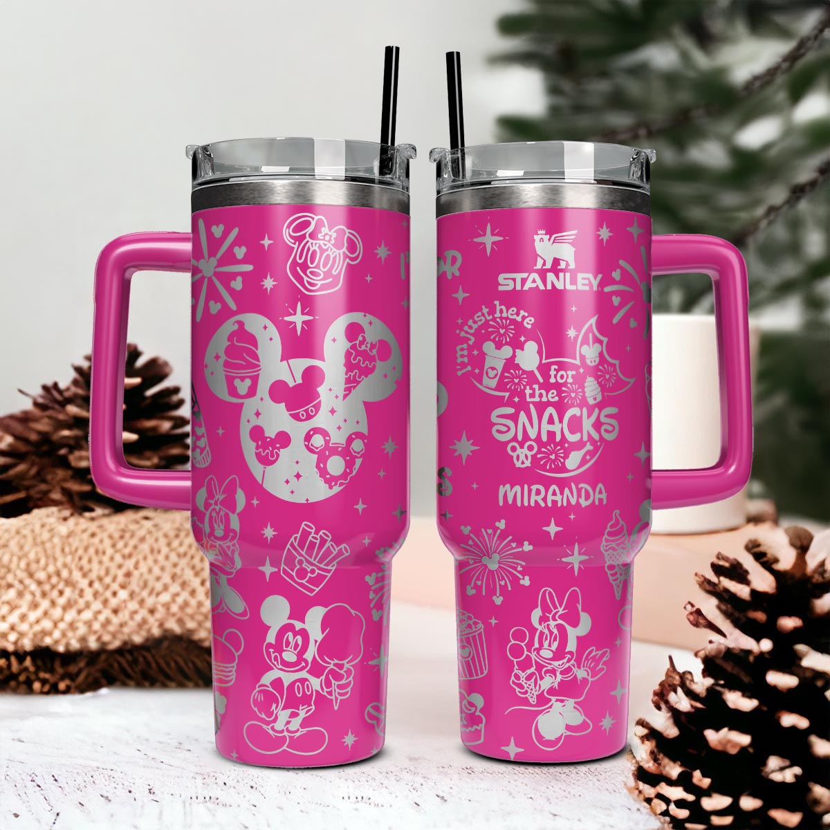 DN Mickey and Minnie Custom 40oz Tumbler  - 501MCTLTB029