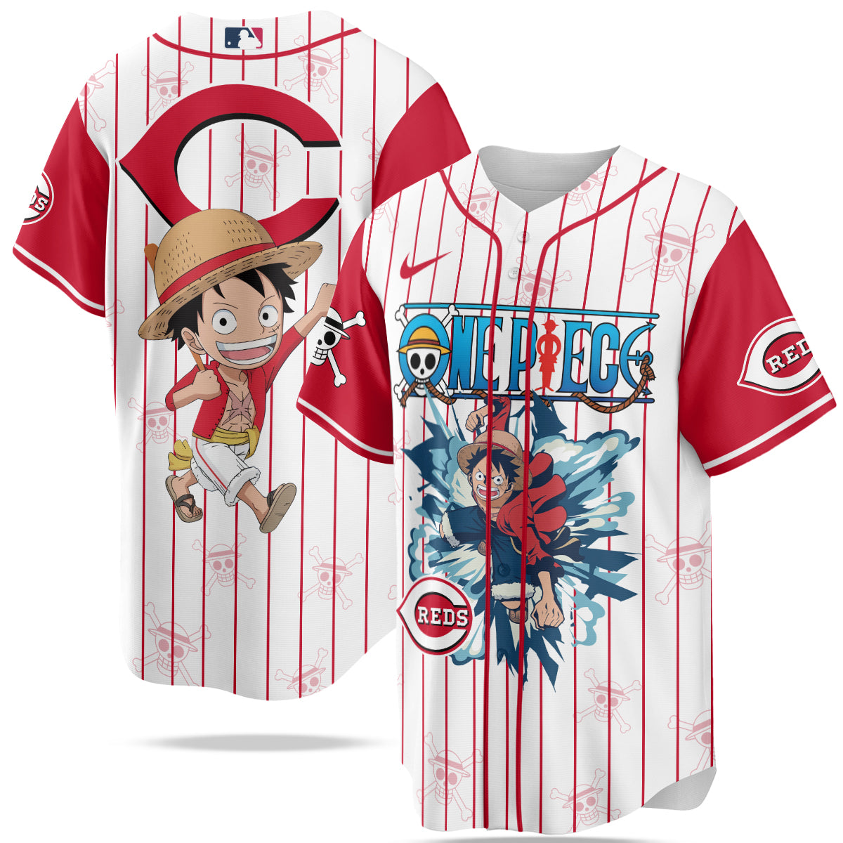 MLB Cincinnati Reds  X One Piece Baseball Jersey