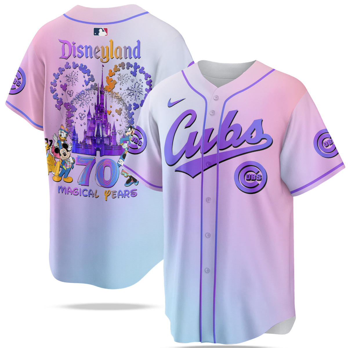 Chicago Cubs MLB x Disneyland 70th Anniversary Baseball Jersey