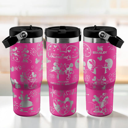 DN Mickey Love Couple Custom Iceflow Tumbler 40 oz - 501MCTLTB027