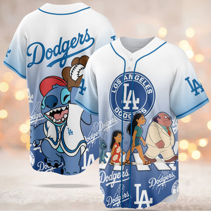 Los Angeles Dodgers MLB x Lilo & Stitch Jersey Limited