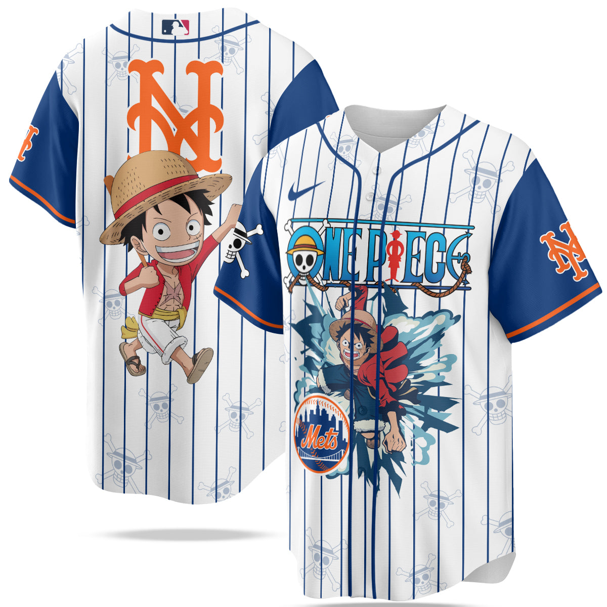 MLB New York Mets X One Piece Baseball Jersey