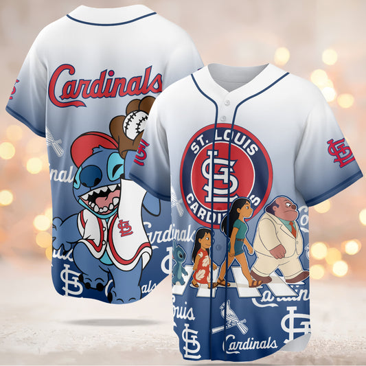 St. Louis Cardinals MLB x Lilo & Stitch Jersey Limited