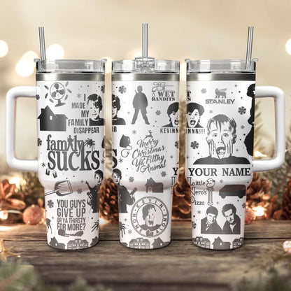 Custom Home Alone Movie 40oz Tumbler - 410QATLTB016