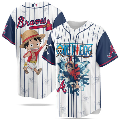 MLB Atlanta Braves X One Piece Baseball Jersey