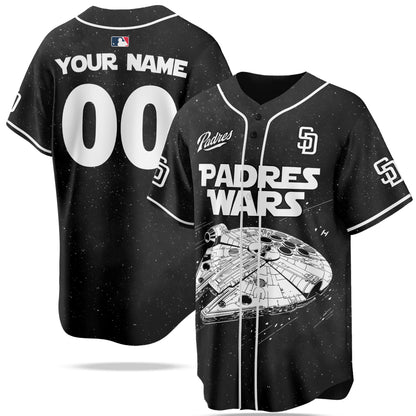 Custom Name San Diego Padres MLB x Star Wars Edition Jersey