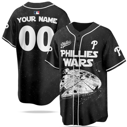 Custom Name Philadelphia Phillies MLB x Star Wars Edition Jersey