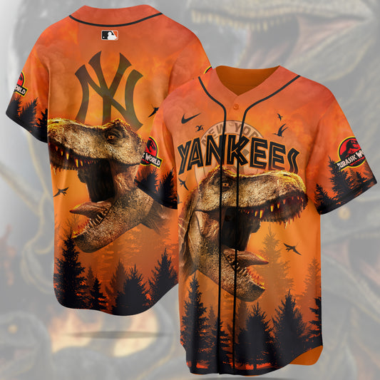New York Yankees MLB x Jurassic World New Era Baseball Jersey
