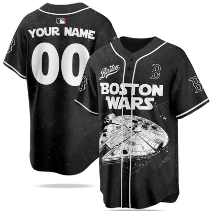 Custom Name Boston Red Sox MLB x Star Wars Edition Jersey