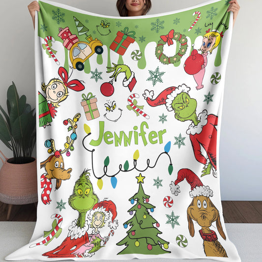 Custom Grinch Movie Blanket - 410QA-BL003