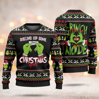 Custom Grinch Ugly Sweater - 411TT-US002