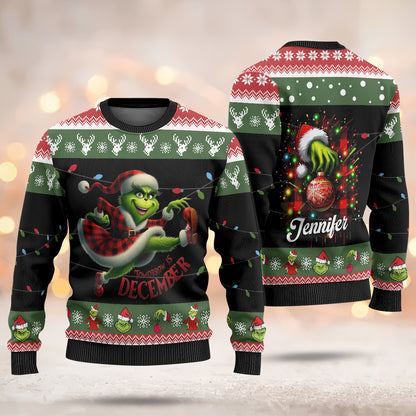 Custom Grinch Ugly Sweater - 411QA-US008